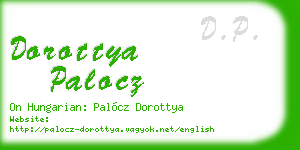 dorottya palocz business card
