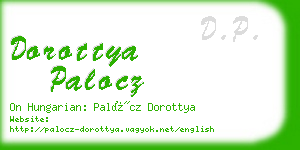 dorottya palocz business card